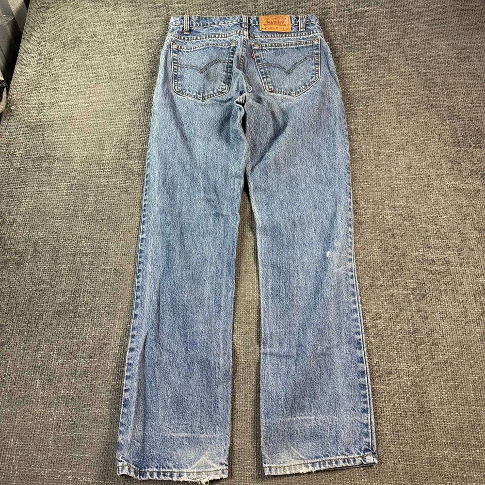 Levi's 516 Regular Fit Jeans Unisex 30x32 Light Wash Blue Vintage 90s Straight